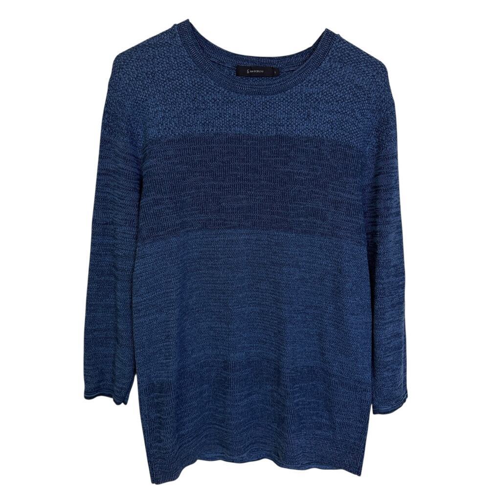 Rageblue Sweater Mens Size Large Blue Pullover Lightweight Cotton Acrylic